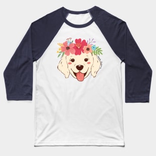 Cute Golden Retriever Baseball T-Shirt